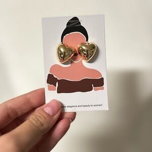 Heart studs